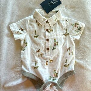 Me & Henry limited edition linen onesie